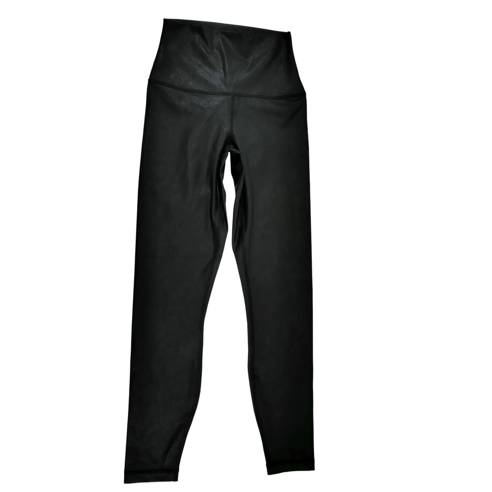 90 Degree by Reflex Size XS Black High Waist Athletic Yoga Leggings Textured